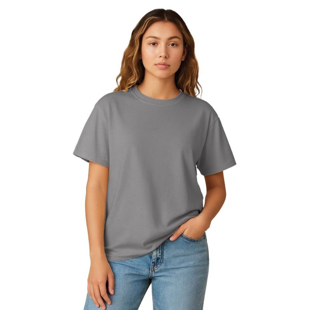 Casual Classics Womens/Ladies Combed Cotton Oversized T-Shirt / Charcoal